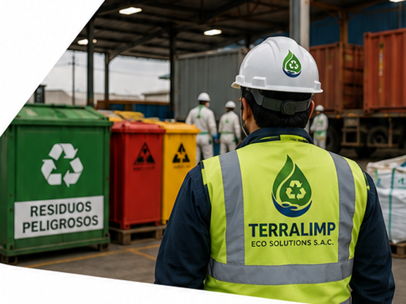 Personal TERRALIMP en una instalación de gestión de residuos